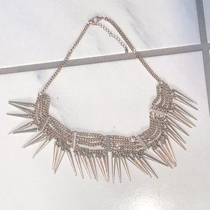 H&M | Metal Spiked Necklace | Gold